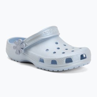 Șlapi pentru copii Crocs Classic Pearl Shine blue frost