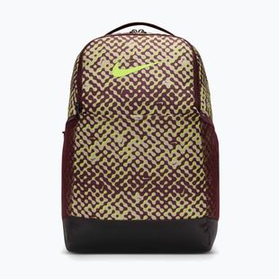 Rucsac de antrenament Nike Brasilia 9.5 24 l burgundy crush/black/volt