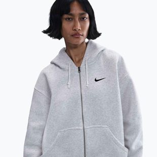 Bluză pentru femei Nike Sportswear Phoenix Fleece birch heather/black