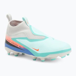 Încălțăminte de fotbal pentru copii Nike United Phantom 6 High Academy Jr FG/MG pistachio frost/hyper orange