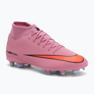 Încălțăminte de fotbal pentru bărbați Nike Mercurial Superfly 10 Club FG/MG magic flamingo/black/total crimson