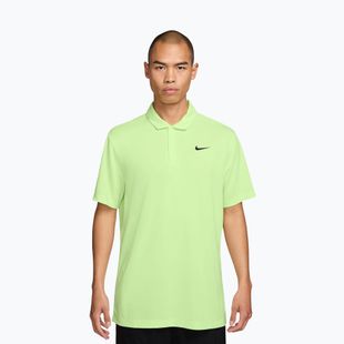 Tricou de tenis pentru bărbați Nike Court Dri-Fit Polo Solid light liquid lime/black