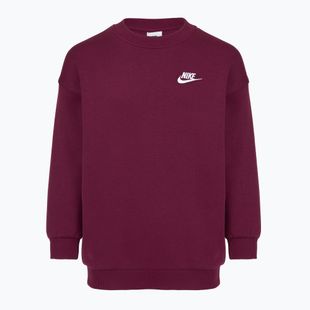 Bluză pentru copii Nike Sportswear Club Fleece burgundy/white