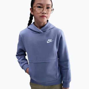 Bluză pentru copii Nike Sportswear Club Fleece world indigo/white