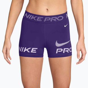 Pantaloni scurți pentru femei Nike Pro Mid-Rise Biker 3" court purple/doll/white