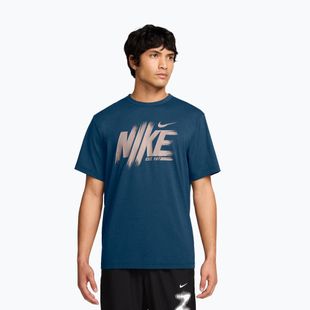 Tricou pentru bărbați Nike Hyverse Dri-Fit UV Top blue force/still red
