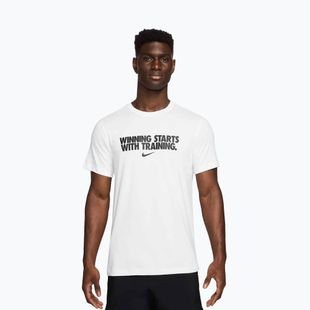 Tricou pentru bărbați Nike Dri-Fit Winning white/black
