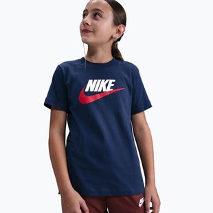 Tricou pentru copii Nike Sportswear midnight navy/white