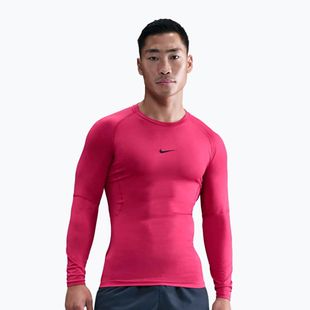 Longsleeve de antrenament pentru bărbați Nike Pro Dri-Fit Tight Fitness rush pink/black