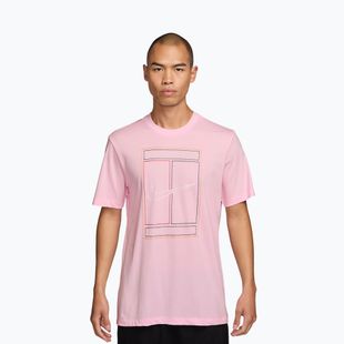 Tricou pentru bărbați Nike Court Heritage pink foam
