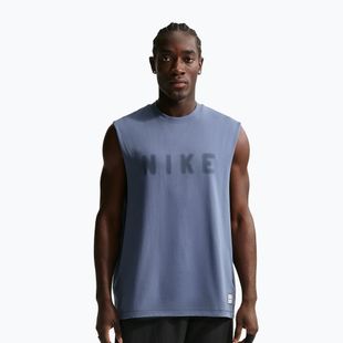 Tricou de antrenament bărbați Nike Athletic Club Dri-Fit diffused blue/diffused blue