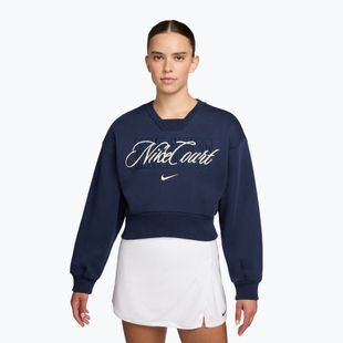 Bluză pentru femei Nike Court Collection French Terry Crew Neck midnight navy/sail