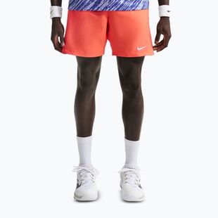 Pantaloni scurți de tenis pentru bărbați Nike Court Dri-Fit Victory 7" turf orange/white