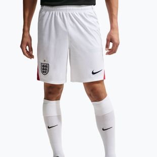 Pantaloni scurți de fotbal pentru bărbați Nike England 2026 Stadium Home Soccer Replica white/speed red/obsidian/obsidian