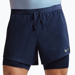 Pantaloni scurți de alergare pentru bărbați Nike Stride Dri-Fit Hybrid 5" midnight navy