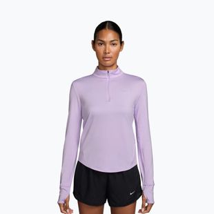Longsleeve de alergare pentru femei Nike Swift Dri-Fit UV 1/4-Zip violet mist