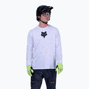 Longsleeve de ciclism pentru bărbați Fox Racing Ranger Lunar SE white
