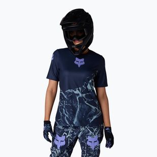 Tricou de ciclism pentru femei Fox Racing Ranger Image Print arctic blue