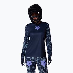 Longsleeve de ciclism pentru femei Fox Racing Ranger Image Print arctic blue