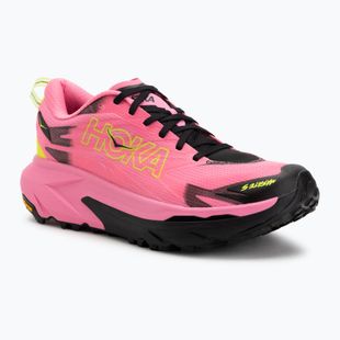 Pantofi de alergare pentru bărbați HOKA Mafate 5 neon roz/negru