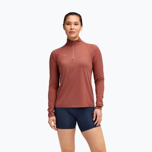 Hanorac de alergare damă HOKA GlideTech Quarter Zip rouge