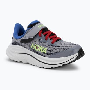 Încălțăminte de alergare pentru copii HOKA Clifton 10 foggy grey/black
