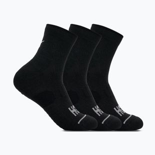 Șosete HOKA Quarter Run Sock 3-Pack black/black/black