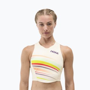 Top de antrenament HOKA Race Day Crop alabaster flare