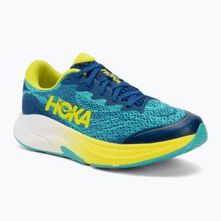 Încălțăminte de alergare pentru copii HOKA Rincon 4 electric aqua/neon hoka citrus