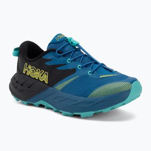 Încălțăminte de alergare pentru copii HOKA Speedgoat 7 black/night glow blue