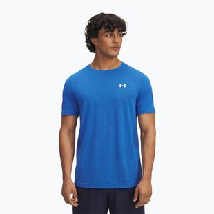 Tricou de antrenament pentru bărbați Under Armour Vanish Seamless blue atlantis/white