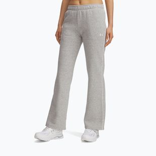 Pantaloni pentru femei Under Armour Rival Fleece Piped mod gray light heather white