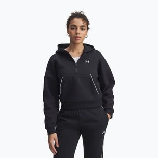 Hanorac pentru femei Under Armour Rival Fleece Piped HZ Hoodie black/white