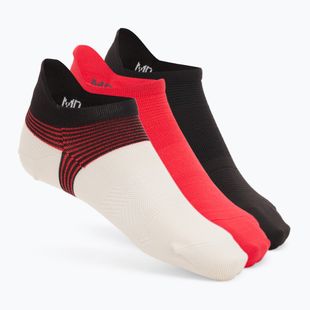 Șosete pentru bărbați Under Armour Dry Run Lite No Show 3 pary stone/racer red/reflective