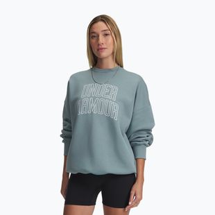 Bluză pentru femei Under Armour Rival Fleece Varsity Crew serpentine/white