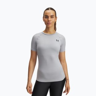 Tricou de antrenament pentru femei Under Armour HG Authentics Comp SS mod gray/black