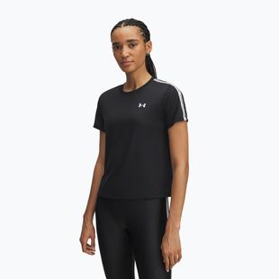 Tricou de antrenament pentru femei Under Armour Tech Wordmark Tape black/white/white