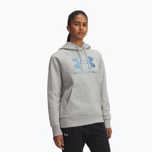 Hanorac pentru femei Under Armour Rival Feelce Shimmer Hoody mod gray light heather/iridescent