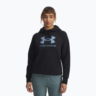 Hanorac pentru femei Under Armour Rival Feelce Shimmer Hoody black/iridescent