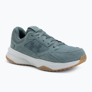 Încălțăminte de antrenament pentru bărbați Under Armour Edge Suede jasper blue/halo gray/jasper blue