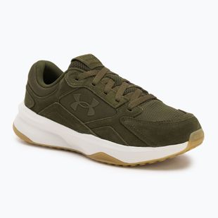 Încălțăminte de antrenament pentru bărbați Under Armour Edge Suede expedition green/summit white/expedition green
