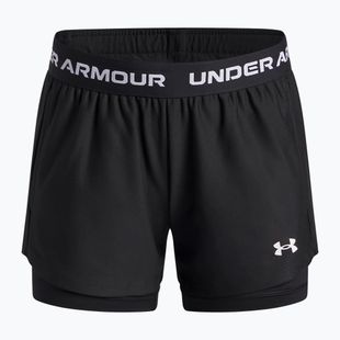 Pantaloni scurți de antrenament pentru copii Under Armour UA Tech Play Up 2IN1 Shorts black/black/white