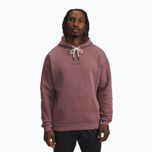 Bluză pentru bărbați Under Armour Project Rock Icon Hoody maroon mist/black