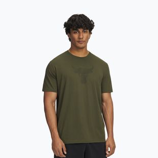 Tricou de antrenament pentru bărbați Under Armour Project Rock Payoff Graphic expedition green/black