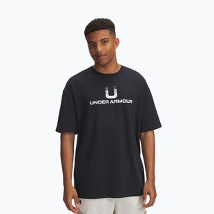 Tricou pentru bărbați  Under Armour Logo Heayweight black/white