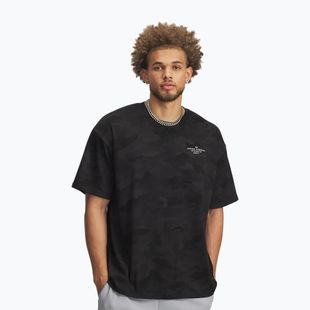 Tricou de antrenament pentru bărbați Under Armour HTW Athletic Dept AOP black/white