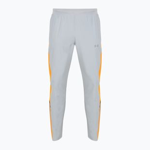 Pantaloni de alergare pentru bărbați Under Armour Velociti Storm mod gray/squad orange/reflective