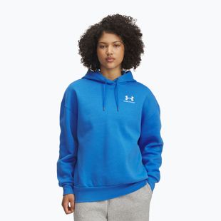 Hanorac pentru femei Under Armour Icon Fleece Hoodie blue atlantis/white
