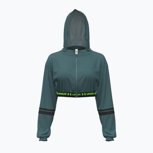 Bluză pentru femei Under Armour HeatGear Mesh FZ rack green/hyper green