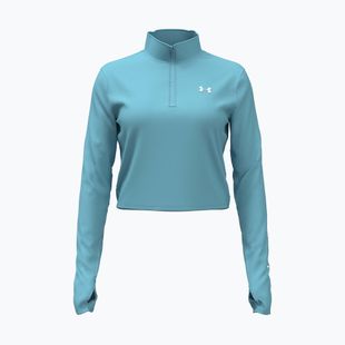 Longsleeve de antrenament pentru femei Under Armour Tech Branded 1/2 Zip blue haze/lumos lime/white